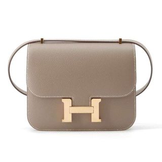 エルメス(Hermes)のエルメス ミニ コンスタンス3 エトゥープ/ピンクゴールド金具 ヴォーエプソン U刻印 HERMES バッグ(ショルダーバッグ)