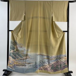 色留袖 身丈159.5cm 裄丈64.5cm 正絹 美品 秀品 【中古】(着物)