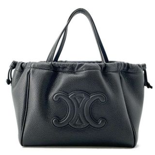 セリーヌ(celine)のセリーヌ ハンドバッグ スモール カバ ドローストリング キュイール トリオンフ 111013ENY.38NO 2wayショルダー 黒(ハンドバッグ)