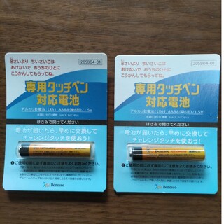 ベネッセ 専用タッチペン対応電池(バッテリー/充電器)