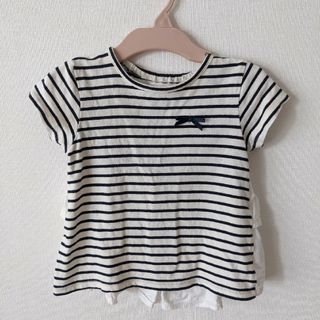 【90センチ】フリル付きTシャツ(Tシャツ/カットソー)