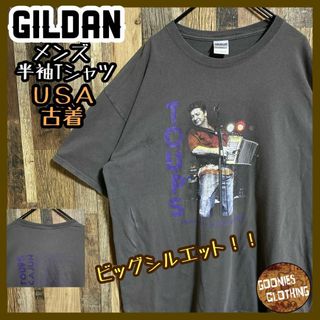 ウェイン トゥープス アコーディオン 楽器 ギルダン Tシャツ US古着 サイン(Tシャツ/カットソー(半袖/袖なし))