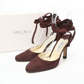 ジミーチュウ(JIMMY CHOO)の■未使用品■ JIMMY CHOO ジミーチュウ《ECLIPSE》スエードレザー サンダル ミュール パンプス サイズ37.5 (23.5cm相当) 95041 VAMP イタリア製 20210531/GH7438(サンダル)