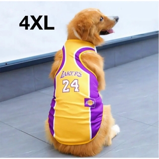 【ペット用】大型犬用犬服バスケットボールユニフォーム4XL(犬)