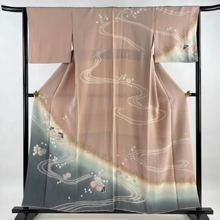 訪問着 身丈156.5cm 裄丈64.5cm 正絹 名品 【中古】(着物)