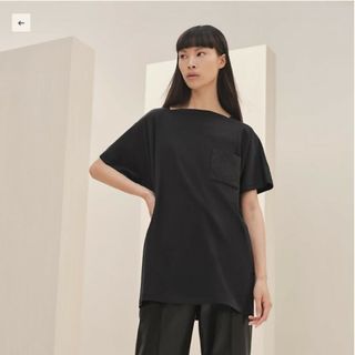 Hermes - HERMESエルメス　チュニック　刺繍ポケット　Tシャツ