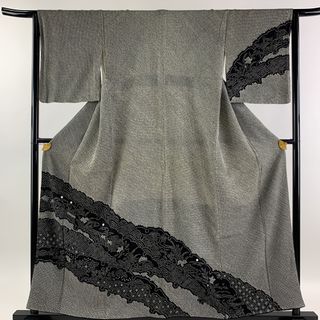 訪問着 身丈157cm 裄丈65cm 正絹 名品 【中古】(着物)