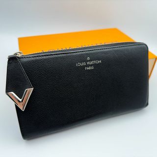 ルイヴィトン(LOUIS VUITTON)の【極美品】ルイヴィトン　トリヨン　ポルトフォイユコメット　黒　長財布(財布)