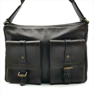 ルイヴィトン(LOUIS VUITTON)の良品 Louis Vuitton ルイヴィトン ユタ ウィチタ レザー ショルダー バッグ ブラウン a3731(ショルダーバッグ)