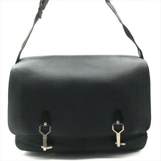 ルイヴィトン(LOUIS VUITTON)の良品 LOUISVUITTON ルイヴィトン タイガ レザー デルスー メッセンジャー ショルダー バッグ ブラック メンズ a3395(ショルダーバッグ)