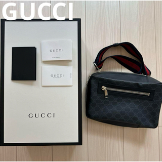 グッチ(Gucci)の【GUCCI】グッチ ソフト GGスプリーム スリングバックパック メンズ(ボディーバッグ)