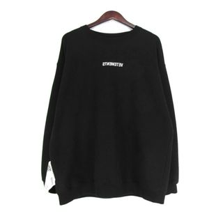 VETEMENTS - ヴェトモン VETEMENTS ■ 19AW 【 Inverted Logo Sweatshirt UAH20TR728 】 フロント ロゴ プリント クルーネック スウェット トレーナー　33748