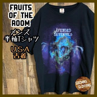 フルーツオブザルーム(FRUIT OF THE LOOM)のフルーツオブザルーム アベンジセブンフォールド USA古着 半袖 Tシャツ(Tシャツ/カットソー(半袖/袖なし))