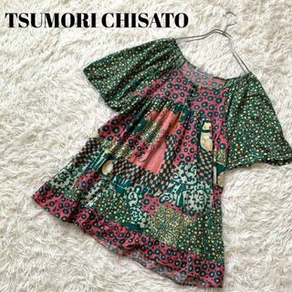 ツモリチサト(TSUMORI CHISATO)のTSUMORICHISATO ツモリチサト　総柄　チェニックブラウス　ドット　花(その他)