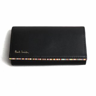 ポールスミス(Paul Smith)のPaul Smith ポール・スミス ストライプポイント キーケース ブラック 873301 PSC752 メンズ【中古】【美品】(キーケース)