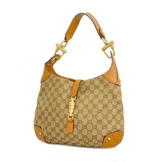 グッチ(Gucci)の【4ie5787】グッチ ハンドバッグ/GGキャンバス/120888/キャンバス/ブラウン/ゴールド金具 【中古】 レディース(ハンドバッグ)