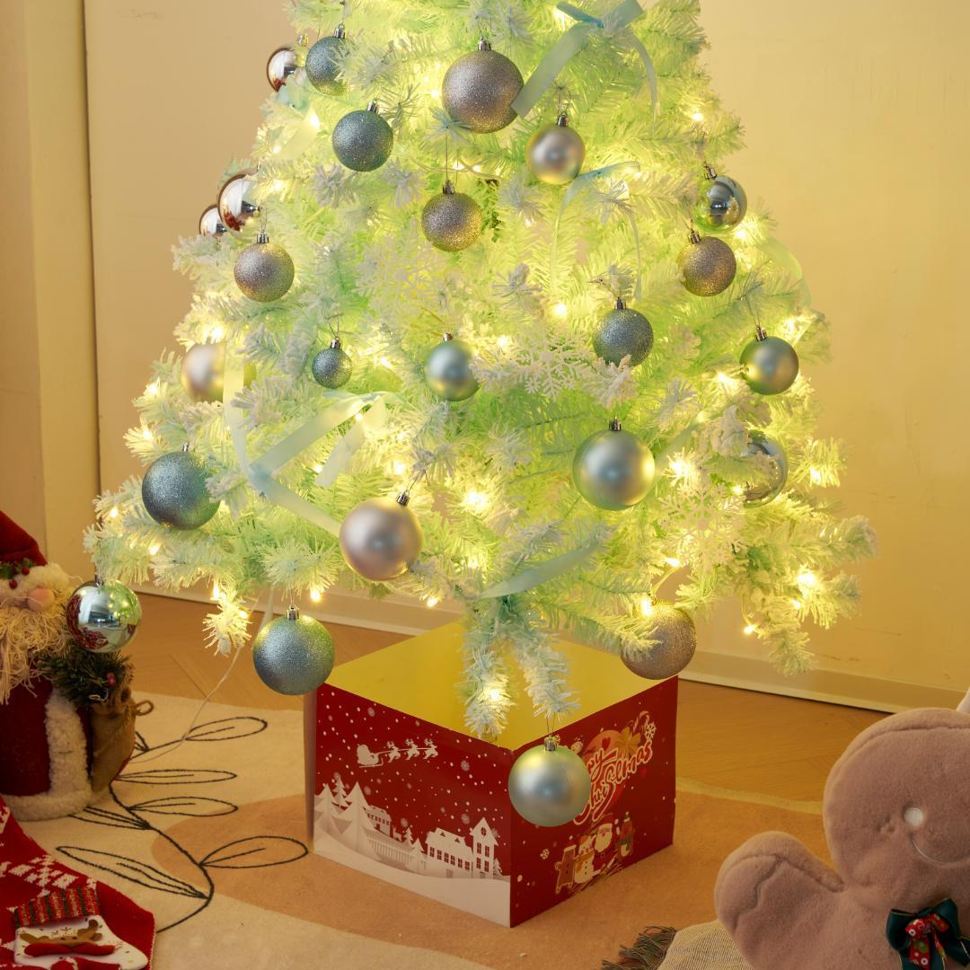 クリスマスツリー 180cm LEDライト付き可愛い おしゃれ 電飾付き クリスマスツリー 180cm LEDライト付き可愛い おしゃれ 電飾付き