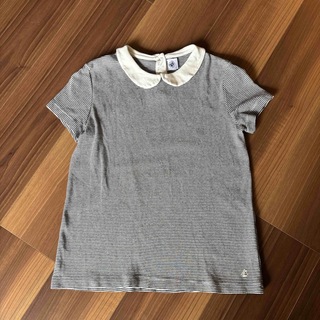 プチバトー(PETIT BATEAU)のPETIT BATEAU✴︎襟付き半袖ボーダーカットソー✴︎12ans(Tシャツ/カットソー)