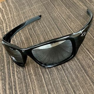 オークリー(Oakley)のサングラス オークリー バルブ 偏光 ブラック ミラーレンズ 釣り ゴルフ 黒(サングラス/メガネ)