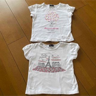 ベベ(BeBe)のべべ　Tシャツ2枚セット　100センチ(Tシャツ/カットソー)