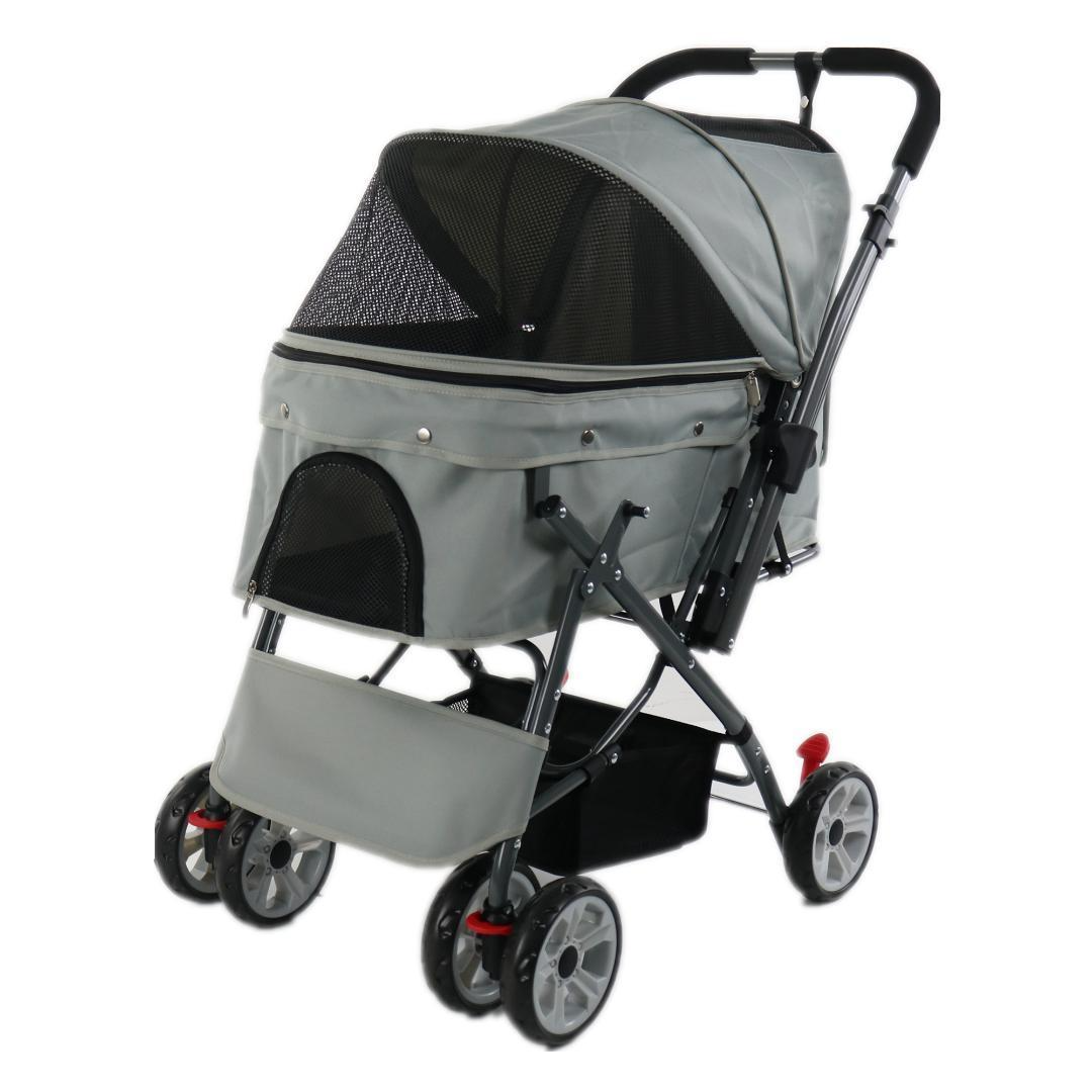 【グレー】ペットカート猫 2way 軽量 組立簡単 工具不要 介護用 グレー】ペットカート猫 2way 軽量 組立簡単 工具不要 介護用