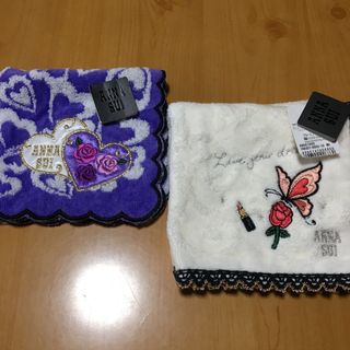 アナスイ(ANNA SUI)のANNA SUIタオルハンカチ２枚　値下げ(ハンカチ)