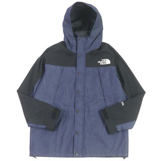 ザノースフェイス(THE NORTH FACE)の美品□THE NORTH FACE ザ・ノースフェイス NP12032 MOUNTAIN LIGHT DENIM JACKET ゴアテックス マウンテンパーカー ジャケット インディゴデニム M 正規品 メンズ(マウンテンパーカー)