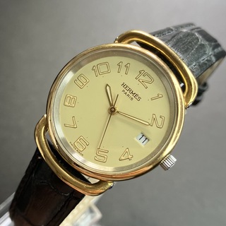 Hermes - 【良品 可動品】 エルメス 腕時計 プルマン ゴールドコンビ 正規品 クリッパー