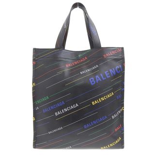 バレンシアガ(Balenciaga)の【本物保証】 希少 レア 超美品 バレンシアガ BALENCIAGA マーケットショッパー 552870 0XT0N 1080 トート ハンド バッグ レザー ブラック(トートバッグ)