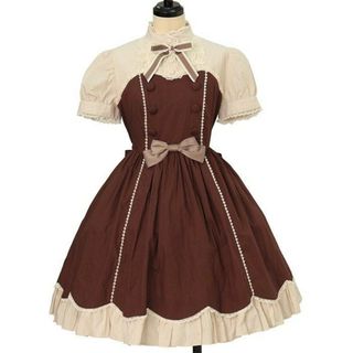 アンジェリックプリティー(Angelic Pretty)のアンジェリックプリティ Angelic Pretty クラシックカフェワンピース(ひざ丈ワンピース)