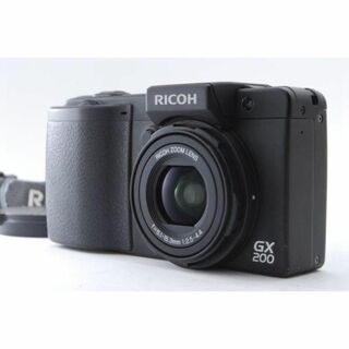 リコー(RICOH)のリコー RICOH GX200 自動キャップ 新品バッテリー付 S数3885回(コンパクトデジタルカメラ)
