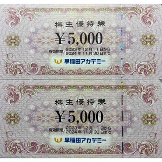 早稲田アカデミー株主優待券10000円(5000円✖︎2枚)