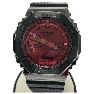カシオ(CASIO)の□□CASIO カシオ 腕時計 G-SHOCK メタルカバード クオーツ GM-2100B-4AJF ダークグレー/レッド(腕時計(アナログ))