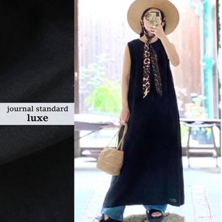 ジャーナルスタンダード(JOURNAL STANDARD)のjournal standard luxe リネンキャンバス　ノースリーブワンピ(ロングワンピース/マキシワンピース)