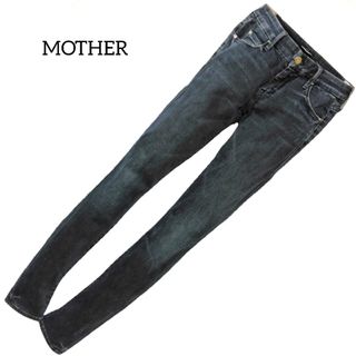 マザーデニム(MOTHER DENIM)のマザー ✿ 美脚 ストレッチ スキニー デニム ジーンズ 24 インディゴ 濃紺(デニム/ジーンズ)