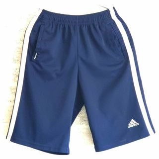 アディダス(adidas)の160サイズ アディダス adidas ジャージ ハーフパンツ 半ズボン 紺(パンツ/スパッツ)