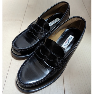 ハルタ(HARUTA)のHARUTA　ローファー　黒　24.5EEE  ハルタ(ローファー/革靴)