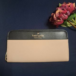 ケイトスペードニューヨーク(kate spade new york)の新品　正規品　KATE SPADE 　長財布　ベージュ　WLR00120(財布)