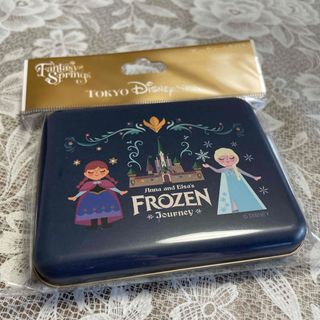 ディズニー(Disney)のファンタジースプリングス　アナと雪の女王　シール　缶　ディズニー(キャラクターグッズ)