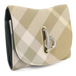 バーバリー(BURBERRY)のBURBERRY バーバリー 8081783 三折財布小銭入付き FLAX ベージュ系 マルチカラー レディース(財布)