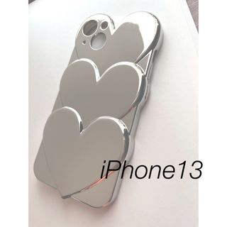 iPhone13ハートシルバーかわいいiphone13ケース新品送料込み(iPhoneケース)