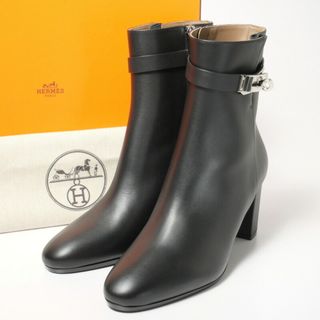 エルメス(Hermes)の■未使用品■HERMES エルメス  Saint Germain サンジェルマン アンクルブーツ 靴 サイズ38（24cm相当）ケリー金具 ショートブーツ ブラック イタリア製  20240401/GP6387(ブーツ)