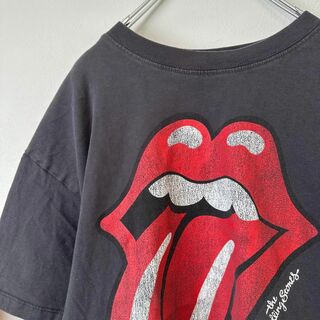 ミュージックティー(MUSIC TEE)のThe Rolling Stones ローリングストーンズ　半袖tシャツ　黒(Tシャツ/カットソー(半袖/袖なし))