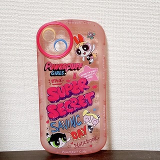 【iPhone 13】スマホケース ピンク パワーパフガールズ シリコン(iPhoneケース)