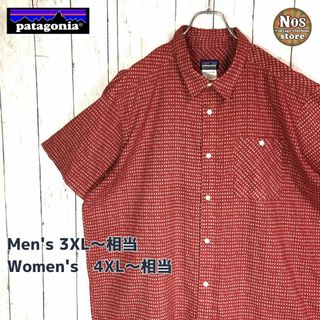 パタゴニア(patagonia)の【オーバーサイズ】パタゴニア Patagonia 半袖シャツ　ゴートゥ古着616(シャツ)