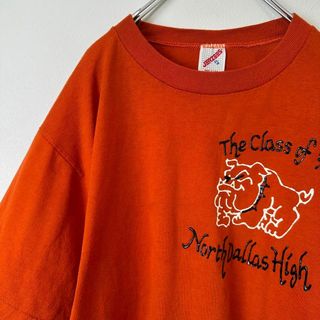 90s ビンテージ　古着　USA製　アニマル　ブルドッグ　半袖tシャツ　XL(Tシャツ/カットソー(半袖/袖なし))