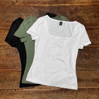 スリムフィットTシャツ ３枚セット　XS〜S(Tシャツ(半袖/袖なし))