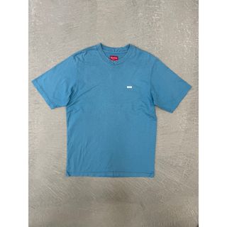 シュプリーム(Supreme)のシュプリーム クルーネック Tシャツ ブルー S Supreme ボックスロゴ(Tシャツ/カットソー(半袖/袖なし))