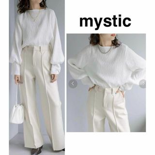 mystic - 定価7,590円 mystic ヨウリュウパフスリーブブラウス 美品