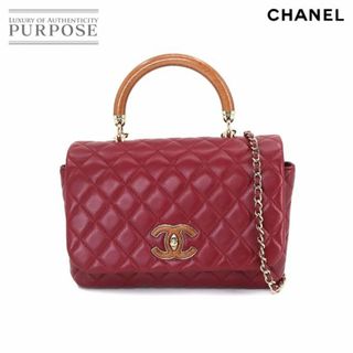 シャネル(CHANEL)の新品同様 シャネル CHANEL マトラッセ ノック オン ウッド トップハンドル 2way チェーン ショルダー バッグ レザー ボルドー VLP 90201217(ショルダーバッグ)